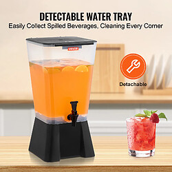 VEVOR Distributeur de Boissons 19 L en Plastique avec Robinet Café Restaurant pas cher