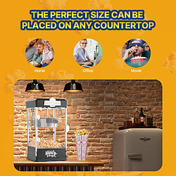 Acheter VEVOR Machine à Pop-corn Électrique de Comptoir 480 W 113 g pour Magasin Noir