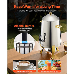 Acheter VEVOR Distributeur de Boissons Fontaine à Eau Chaud et Froid en Inox 13 L Fêtes
