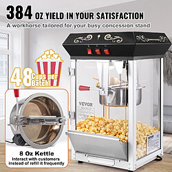 Avis VEVOR Machine à Pop Corn Électrique de Comptoir 850 W 227 g 48 Tasses Noir