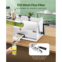 VEVOR Presse à Canne à Sucre Manuelle Extracteur de Jus de Canne Capacité 50kg/h pas cher