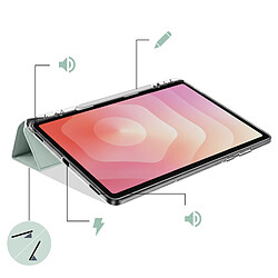Acheter Avizar Étui pour Galaxy Tab S11 avec Fonction Support Modulable Design Origami Vert pâle