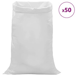 Avis vidaXL Sacs tissés 50 pièces Blanc 100 x 150 cm PP