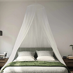 Acheter vidaXL Ciel de lit anti-moustiques 3 pcs Maille 156 Blanc Ø56 x 220 cm