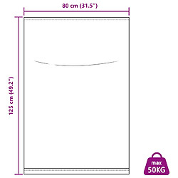 vidaXL Sacs tissés 100 pièces Blanc 80 x 125 cm PP pas cher