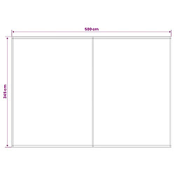 Acheter vidaXL Toile de rechange pour auvent Multicolore 600 × 350 cm