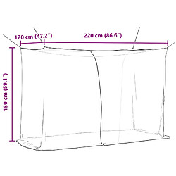 vidaXL Filet anti-moustiques pour lit 156 mailles 3 pcs Blanc pas cher