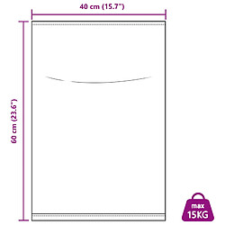 vidaXL Sacs tissés 100 pièces Blanc 40 x 60 cm PP pas cher