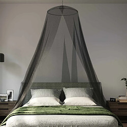 Avis vidaXL Ciel de lit anti-moustiques Maille 156 Noir Ø56 x 220 cm