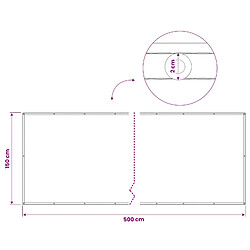 vidaXL Écran de confidentialité pour balcon 150 x 500 cm pas cher