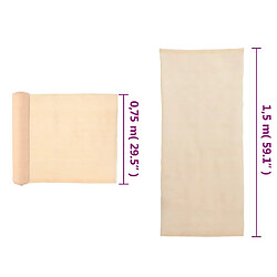 vidaXL Filet brise-vue PEHD 1,5 x 50 m Beige pas cher