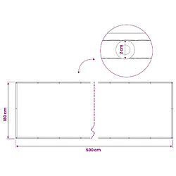 vidaXL Écran de confidentialité pour balcon 180 x 500 cm pas cher