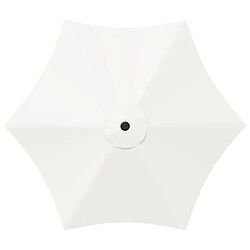 Acheter vidaXL Parasol de jardin 300 x 300 cm Polyester Rectangulaire Crème
