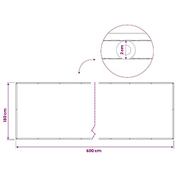 vidaXL Écran de confidentialité pour balcon 180 x 600 cm pas cher