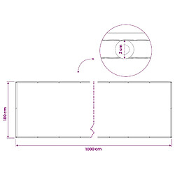 vidaXL Écran de confidentialité pour balcon 180 x 1000 cm pas cher