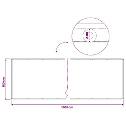 vidaXL Écran de confidentialité pour balcon 1,8 x 15 m pas cher