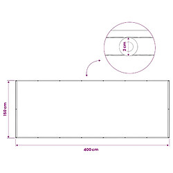 vidaXL Écran de confidentialité pour balcon 150 x 400 cm pas cher