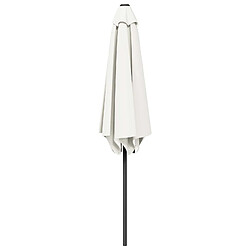 Avis vidaXL Parasol de jardin 300 x 300 cm Polyester Rectangulaire Crème