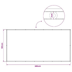 vidaXL Écran de confidentialité pour balcon 150 x 300 cm pas cher