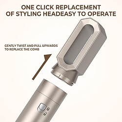 Avis INF Brosse à air chaud dorée 6-en-1 - Styler multifonctionnel pour tous types de cheveux