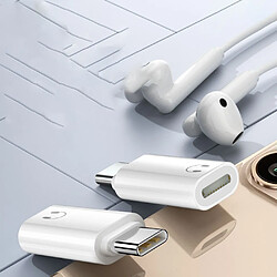 INF Adaptateur Casque Lightning Femelle vers USB-C Mâle : Audio HiFi & Appels pas cher