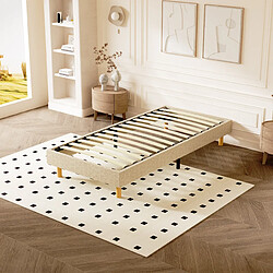 DEWINNER Sommier Tapissier 90x190cm , 14 lattes pas cher