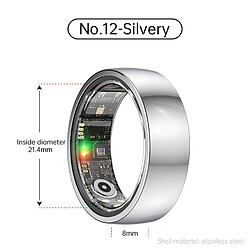 Avis INF Smart Ring R1000 – Bluetooth 5.0, moniteur de sommeil et d'oxygène dans le sang Silver 12
