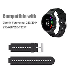 Acheter INF Bracelet de montre Black Garmin Forerunner 220/230/235/630/620/735XT, Garmin Approach S20