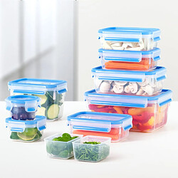 Tefal Masterseal Fresh - Boîte alimentaire ronde 2 L - 4 clips - Bleu pas cher