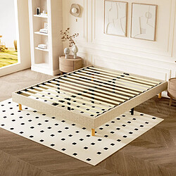 Avis DEWINNER Sommier Tapissier 160x200cm , 14 lattes, Comfort, beige