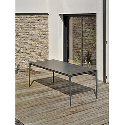 Avis Paris Prix Table de Jardin en Céramique Tigua 200cm Anthracite