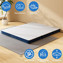 Acheter DEWINNER Matelas Pliant Triple 160X195CM, Matelas Polyvalent, 15cm Mousse épaisse