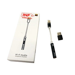 Avis INF Adaptateur audio USB-C vers jack 3,5 mm BA23 avec DAC intégré Black