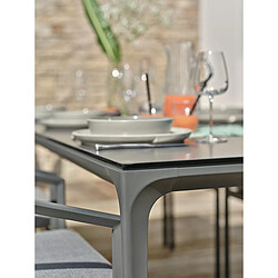 Acheter Paris Prix Table de Jardin en Céramique Tigua 200cm Anthracite