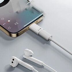 Avis INF Adaptateur Lightning Femelle vers USB-C Mâle en Aluminium - Écouteurs HiFi White