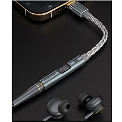 INF Adaptateur audio USB-C vers jack 3,5 mm BA23 avec DAC intégré Grey pas cher
