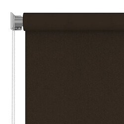 Avis vidaXL Store roulant d'extérieur 140x230 cm Marron PEHD
