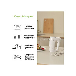 Avis Braun MultiMix 1 HM 1100 - Mixeur plongeant blanc - 450 W