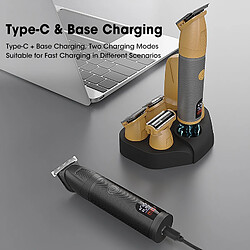 INF Tondeuse Multifonctionnelle 6-en-1 Étanche avec Station de Charge Gold pas cher