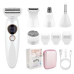 INF Rasoir électrique 5 en 1 pour femme, blanc 