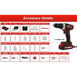 Avis TEENO Perceuse Visseuse Sans Fil 21V Pour Batterie Makita 2x2.0Ah Batteries,45 Nm Visseuse