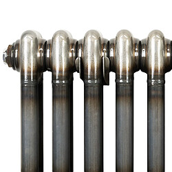 Avis Monstershop Radiateur Traditionnel Acier Métal Brut à 3 Colonnes & Vannes 1500 x 560 mm