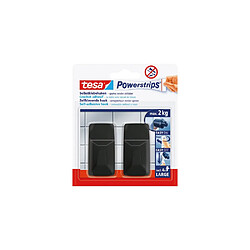 Avis tesa Powerstrips Large - Crochet adhésif rectangulaire - Noir - 3 pièces