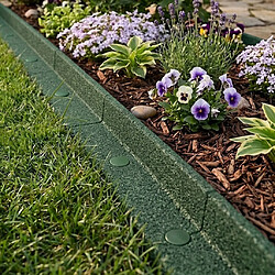 Acheter Monstershop 6 Bordures de Jardin 1,2 m Caoutchouc Vert Flexible 7,2 m Jardin Parterre
