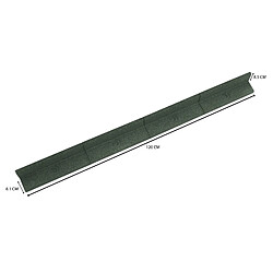 Monstershop 6 Bordures de Jardin 1,2 m Caoutchouc Vert Flexible 7,2 m Jardin Parterre pas cher