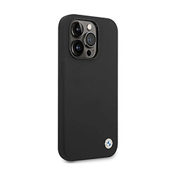 Acheter BMW BMHCP15XSILBK Coque pour iPhone 15 Pro Max 6,7`` Noir Silicone Métal Logo
