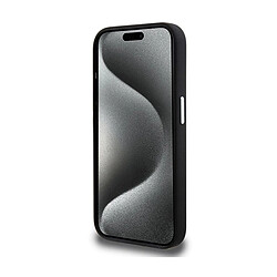 BMW BMHMP15LSILBK2 Coque pour iPhone 15 Pro 6,1`` Noir Signature Liquide Silicone pas cher