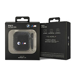 Avis BMW Carbon Double Metal Logo - Étui pour AirPods 1/2 gen (Noir)