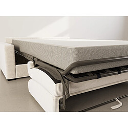 Avis Bestmobilier Tristan - Canapé 3 places convertible express couchage quotidien 140 cm matelas 18 cm en