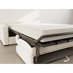 Avis Bestmobilier Tristan - Canapé 3 places convertible express couchage quotidien 140 cm matelas 14 cm en